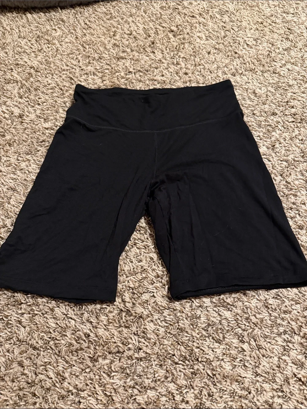 High-Rise Black Bike Shorts for Women - Stretch Performance